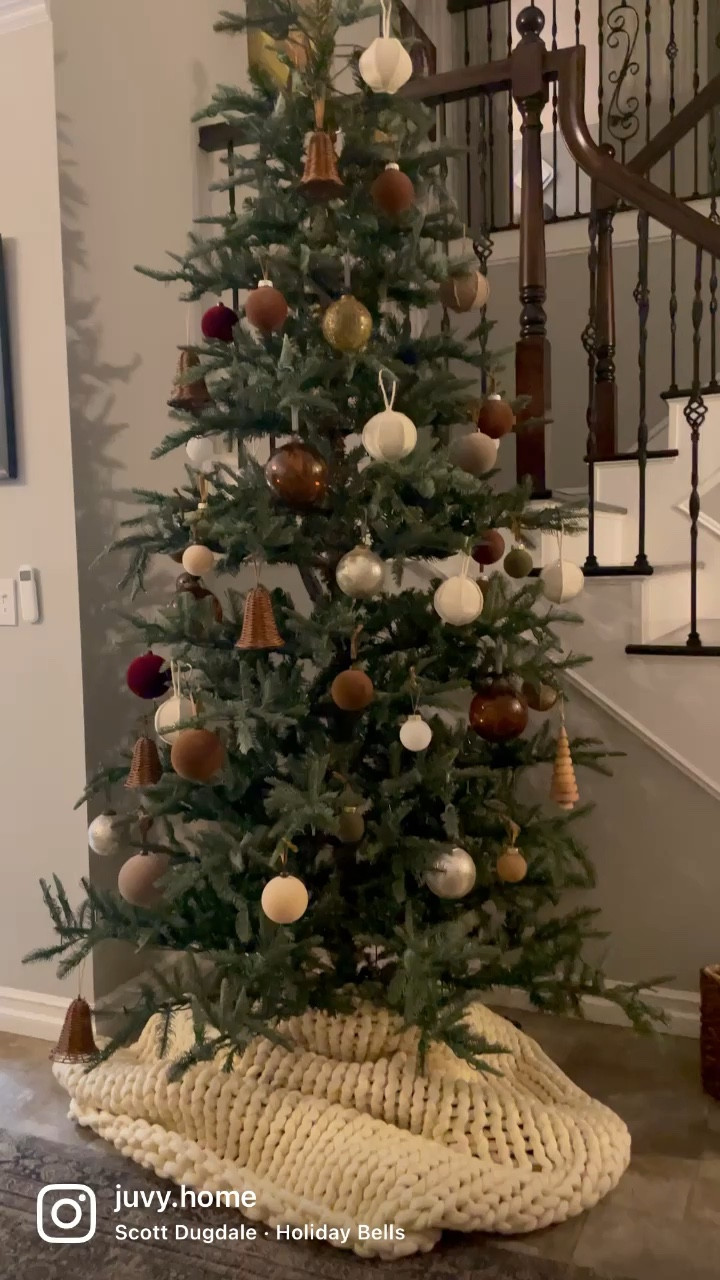 King of Christmas noble fir tree. Very realistic Christmas tree. Neutral and minimal style

#LTKhome #LTKHolidaySale #LTKHoliday