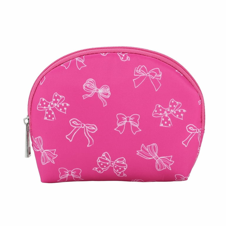 Cosmetic Zipper Pouch for Travel, Makeup Bag for Women, Travel Cosmetic Organizer-Pink | Walmart (US)