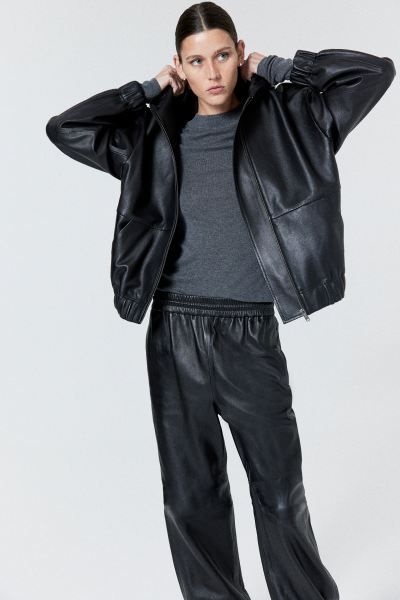 Leather joggers | H&M (UK, MY, IN, SG, PH, TW, HK)