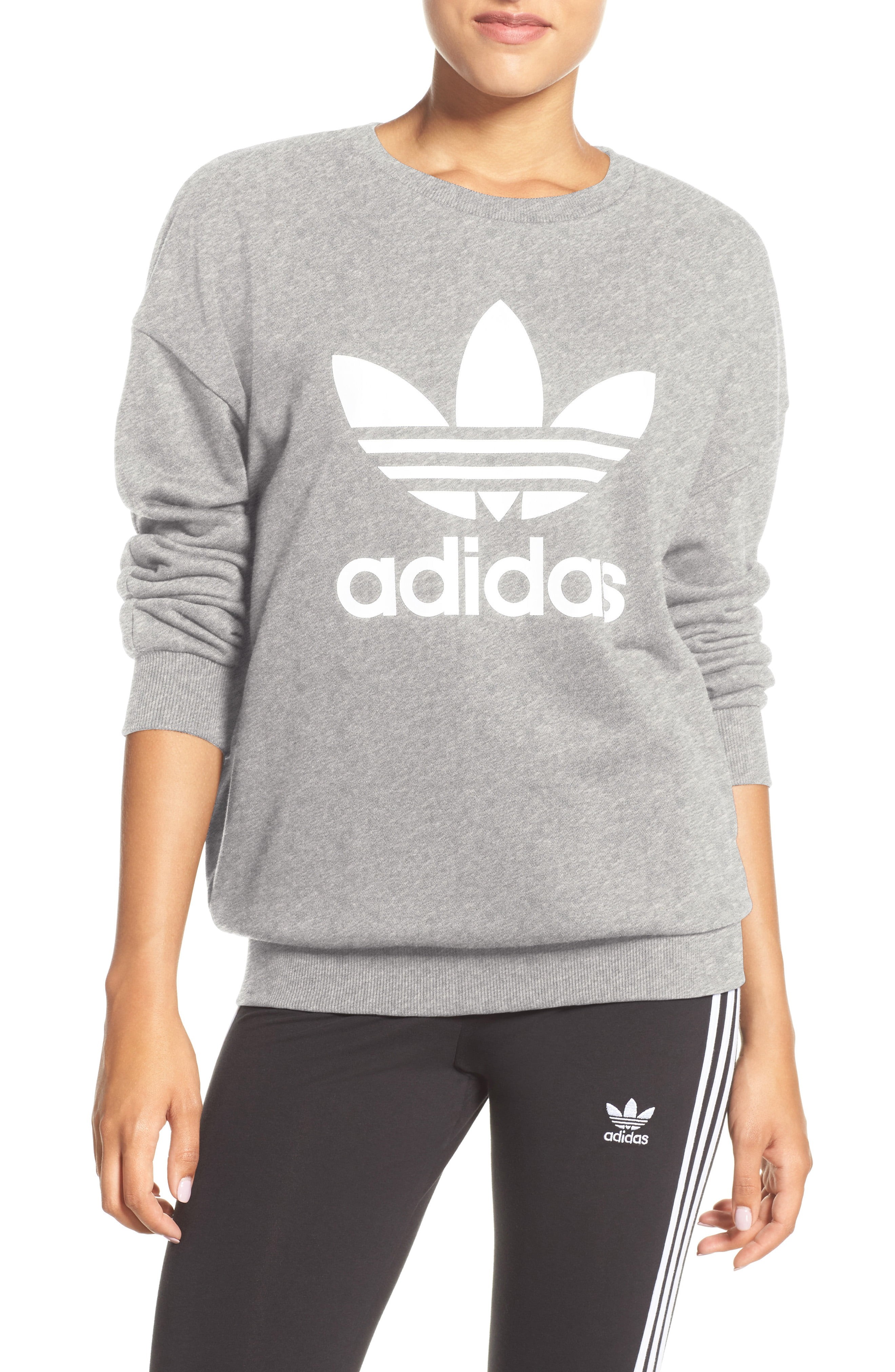 Originals Trefoil Crewneck Sweatshirt | Nordstrom