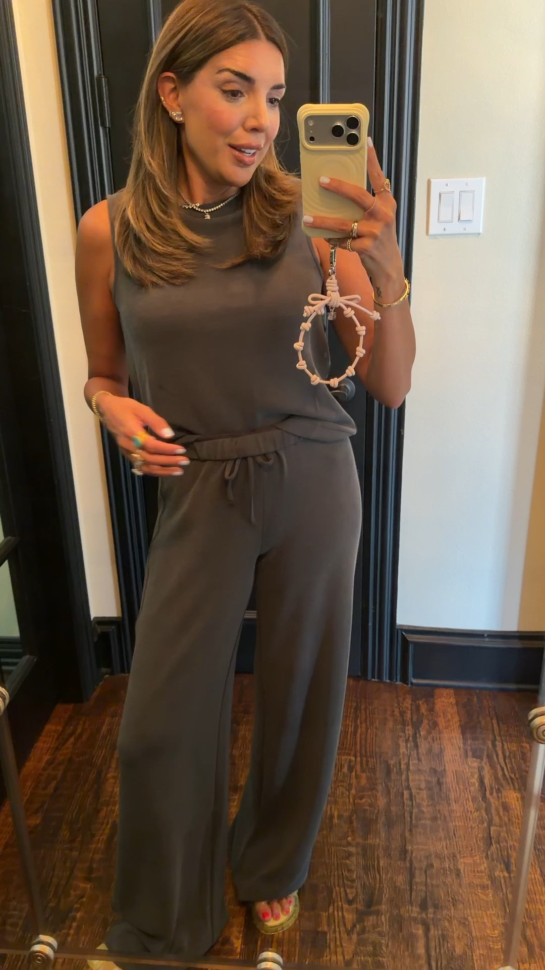 made with our favorite signature fabric that is light as air/buttery soft and perfect for travel! love the vintage looking color here. wore this set to travel this weekend and got so many DM’s about it! A STAPLE!

top: small
pants: small tall

as always, use code MORGANHXSPANX for 15% off + free shipping on first orders!

@Spanx #spanxpartner

#LTKTravel #LTKootd