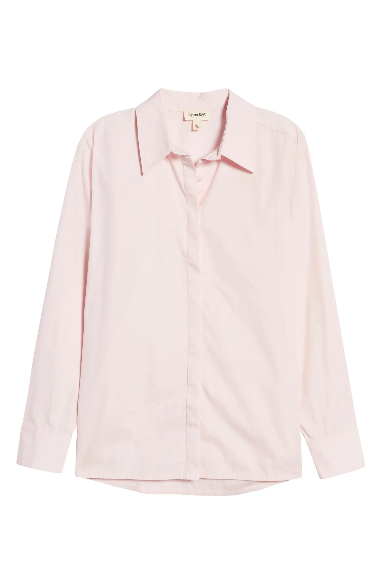 Relaxed Poplin Button-Up Shirt | Nordstrom