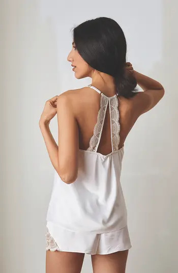 Flora By Flora Nikrooz Kit Lace Trim Satin Camisole & Shorts 2-Piece Pajama Set | Nordstromrack | Nordstrom Rack