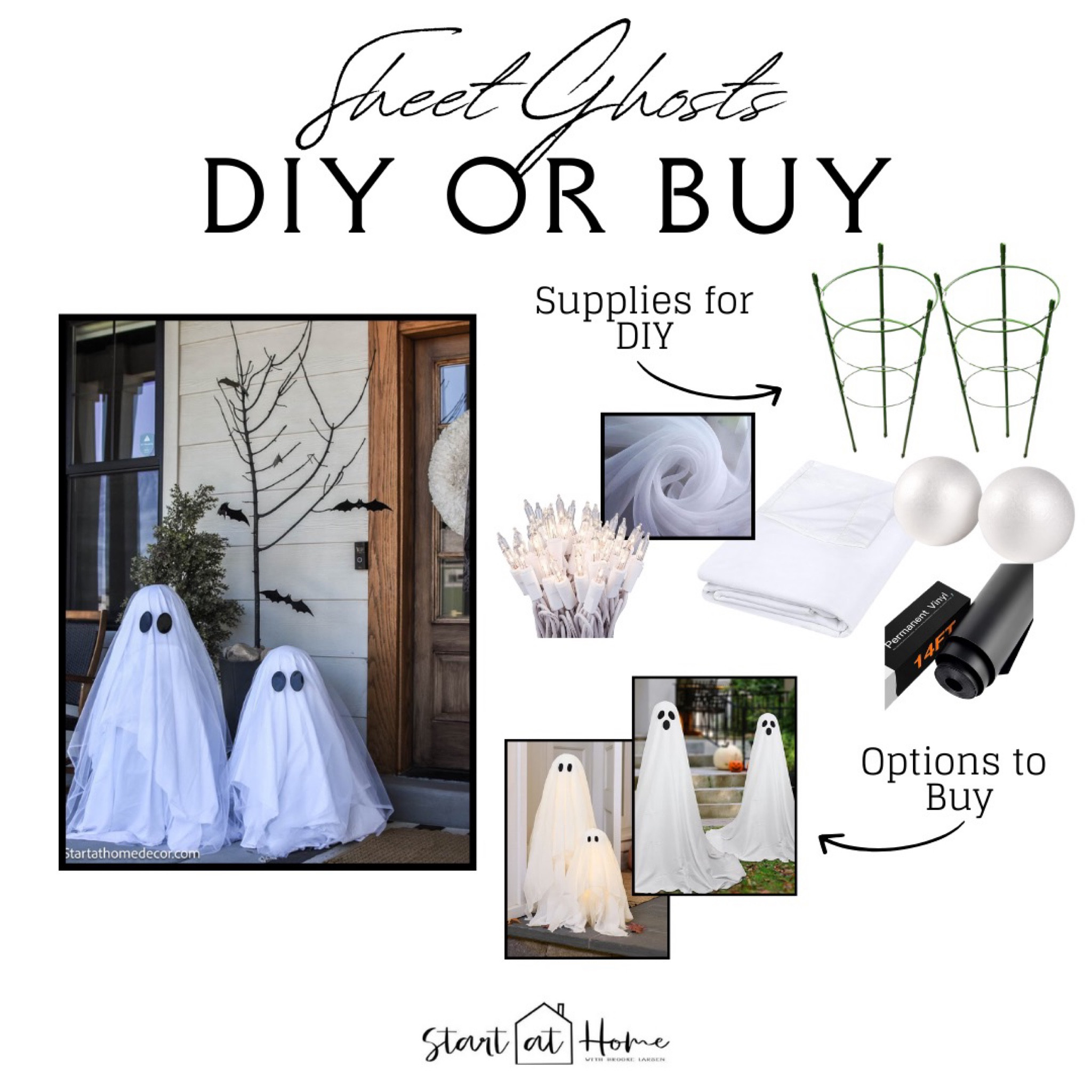 Sheet ghosts, DIY or buy, fall decor, Halloween decor, home decor, Brooke start at home 

#LTKSeasonal #LTKHoliday #LTKHalloween