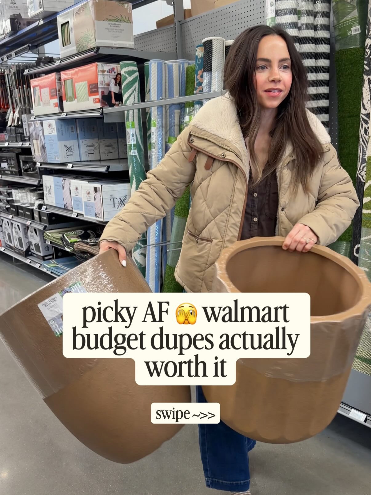 type ✨STYLE ✨ & i will pop the info into your mailbox. u must fllow prior to commenting or it'll show up blank. walmart that looks $$$$. these are classic staples i buy on repeat because they can totally pass for pottery barn and other designer brands. the oversized toparie and the new planter are my favorites, and if you don't see them in stock yet, they're likely on the way to your store because they've been selling fast. these are the kind of easy, timeless pieces that make your home feel pulled together again after the holidays and transition seamlessly into spring.