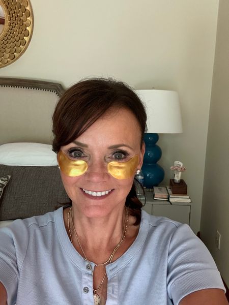 Midday face refresh. I store my eye patches in the refrigerator! They feel so good especially when they’re cool. I usually use mine in the morning or during my nighttime facial routine. 
kimbentley, eye mask facial, beauty tip

#LTKOver40 #LTKFindsUnder50 #LTKBeauty