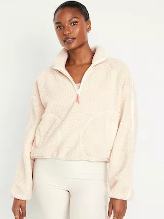 Oversized Full-Zip Sherpa Pullover … curated on LTK