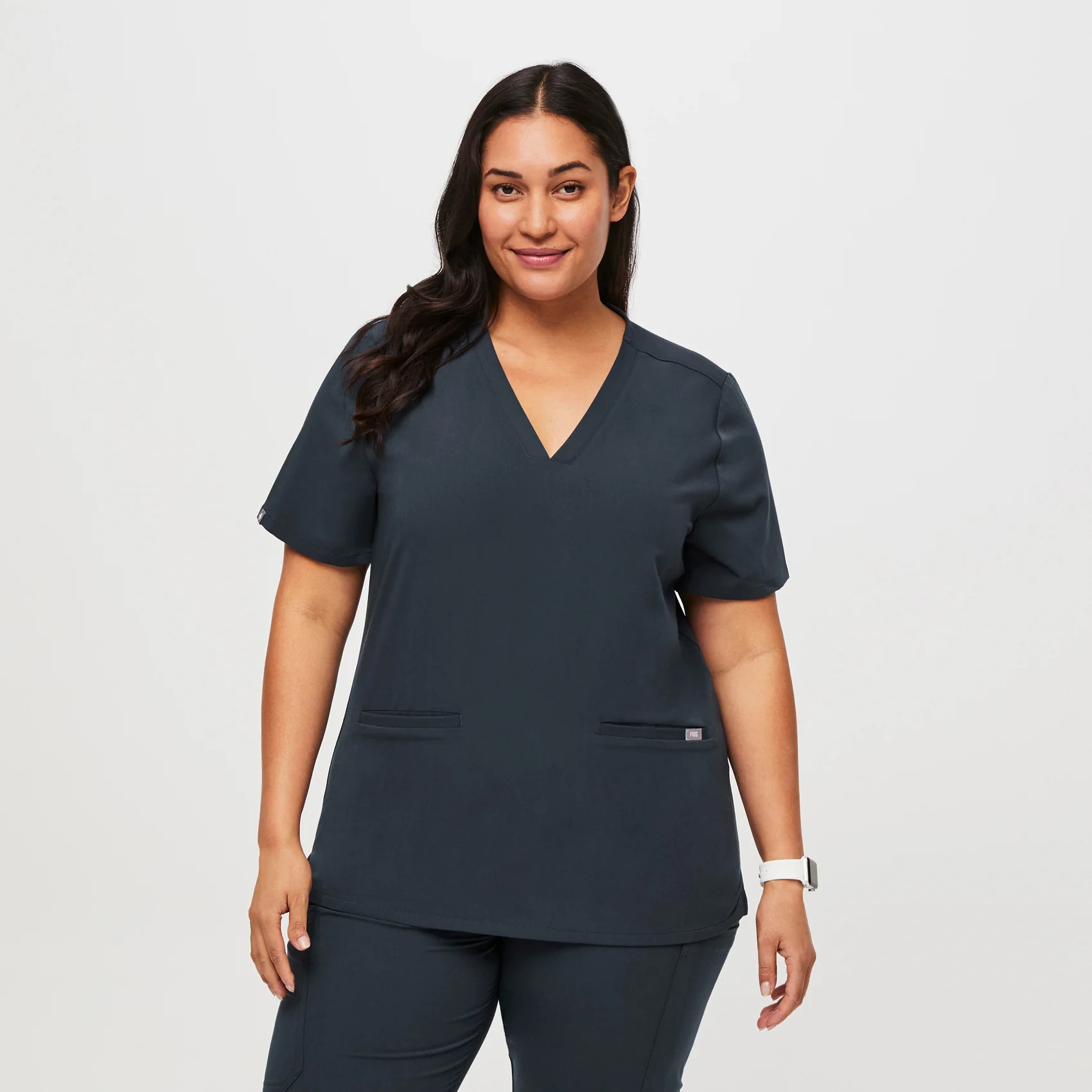 Women's Casma Three-Pocket Scrub Top - Dark Harbor · FIGS | FIGS
