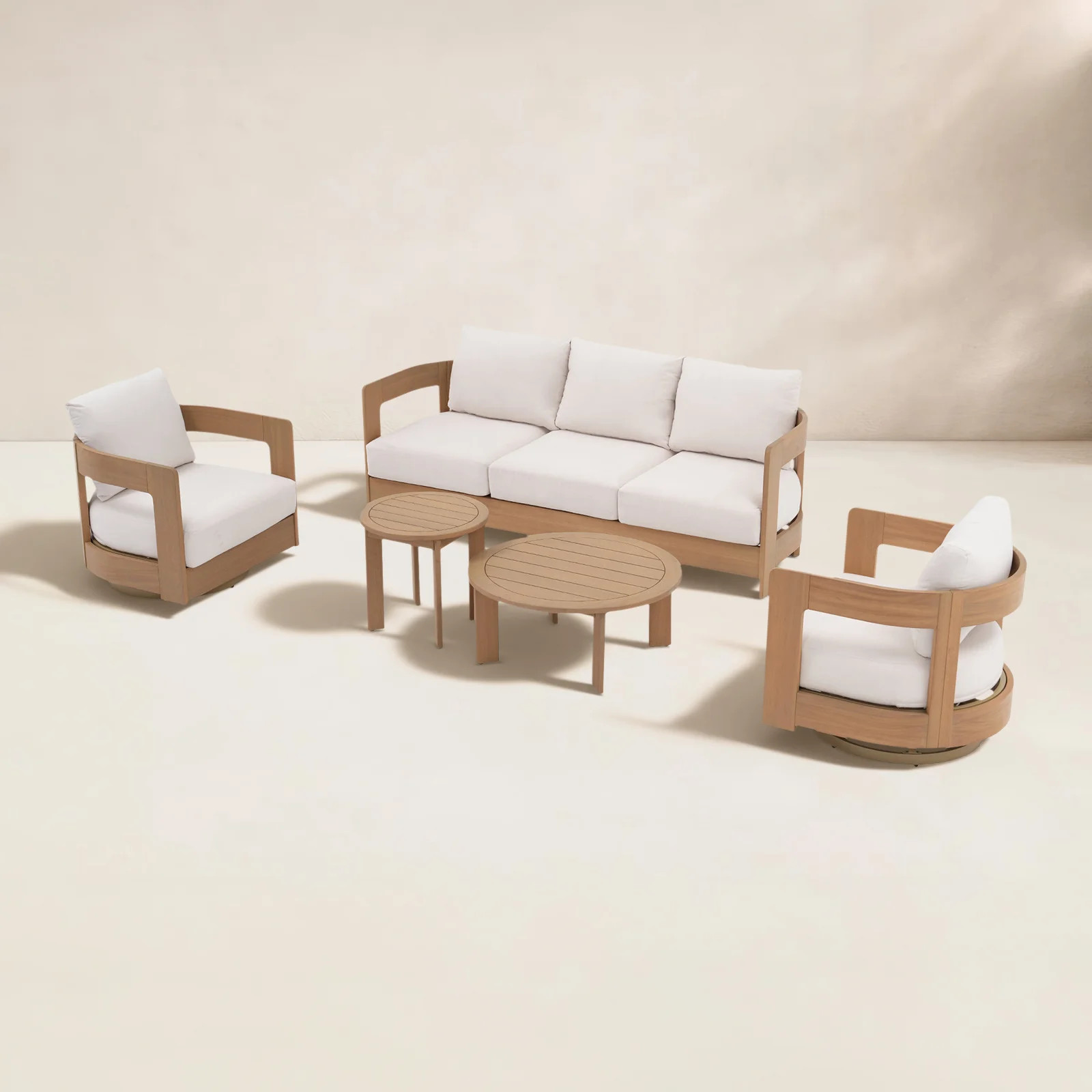 Frances 5-Person Eucalyptus Patio Seating Group | Joss & Main