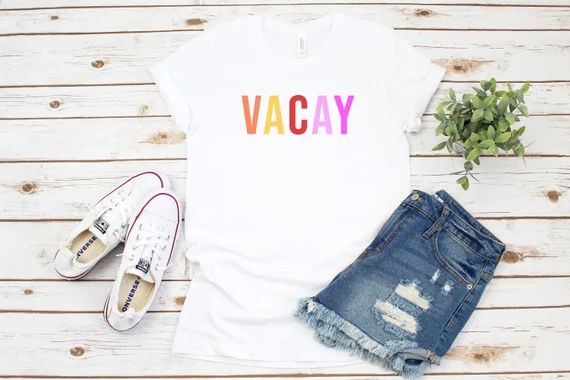 Vacay Shirt, Vacation Womens shirt, Vacay Friend Vacation, Spring Break Tee, Summer Vacation Tshi... | Etsy (CAD)