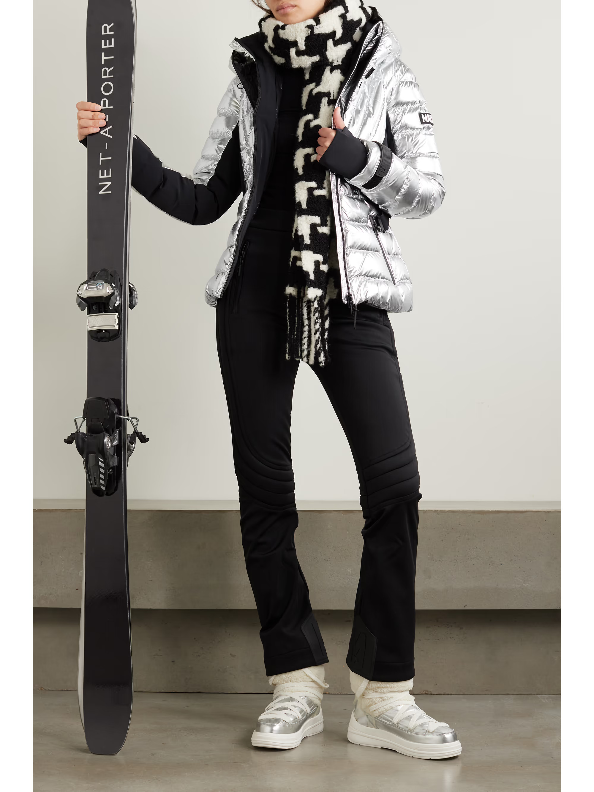 Doudoune en tissu technique métallisé et en duvet Elita - NET SUSTAIN MACKAGE pour femme | NET-... | NET-A-PORTER (UK & EU)