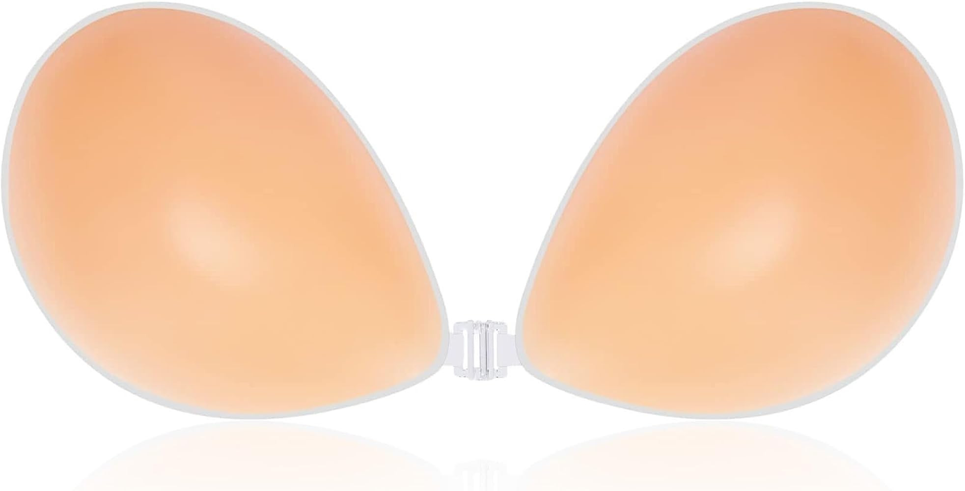 Push Up Stick On Bra, Reusable Sticky Adhesive Silicone Bra with 2Pcs Nipple Covers for Evening D... | Amazon (UK)