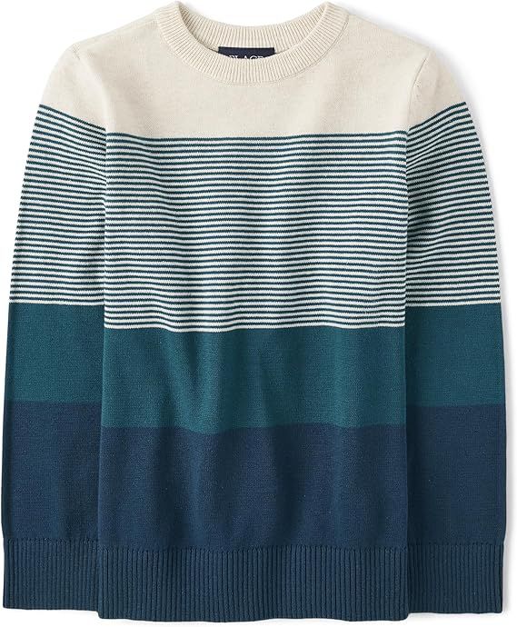 The Children's Place Big Boys' Kid Long Sleeve Sweater | Amazon (US)