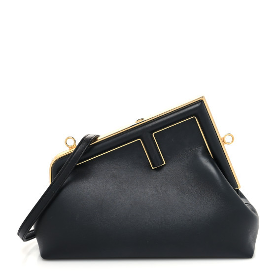 Shiny Nappa Small Fendi First Black | FASHIONPHILE (US)