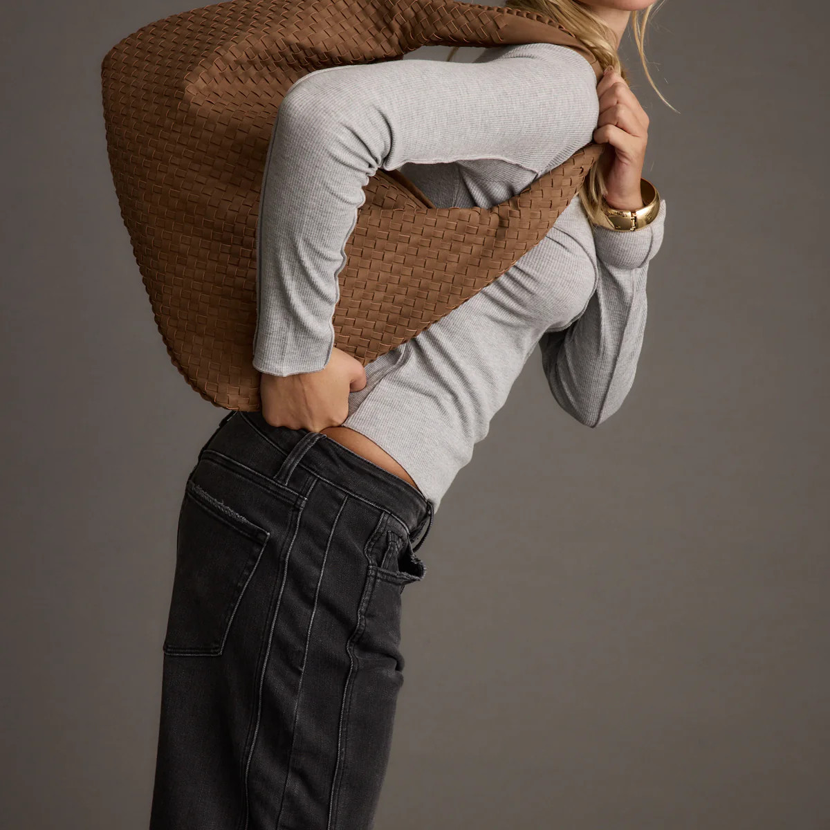 Faye Mocha Suede Hobo Bag | 12th Tribe