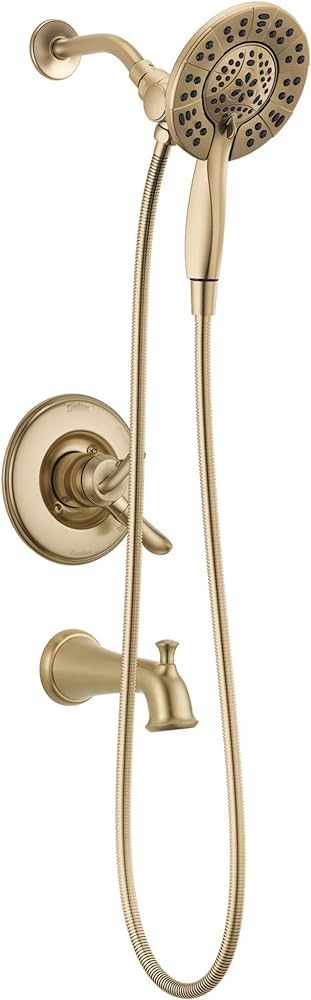 Delta Faucet Linden 17 Series Dual-Function Tub and Shower Trim Kit, Shower Faucet with 4-Spray I... | Amazon (US)
