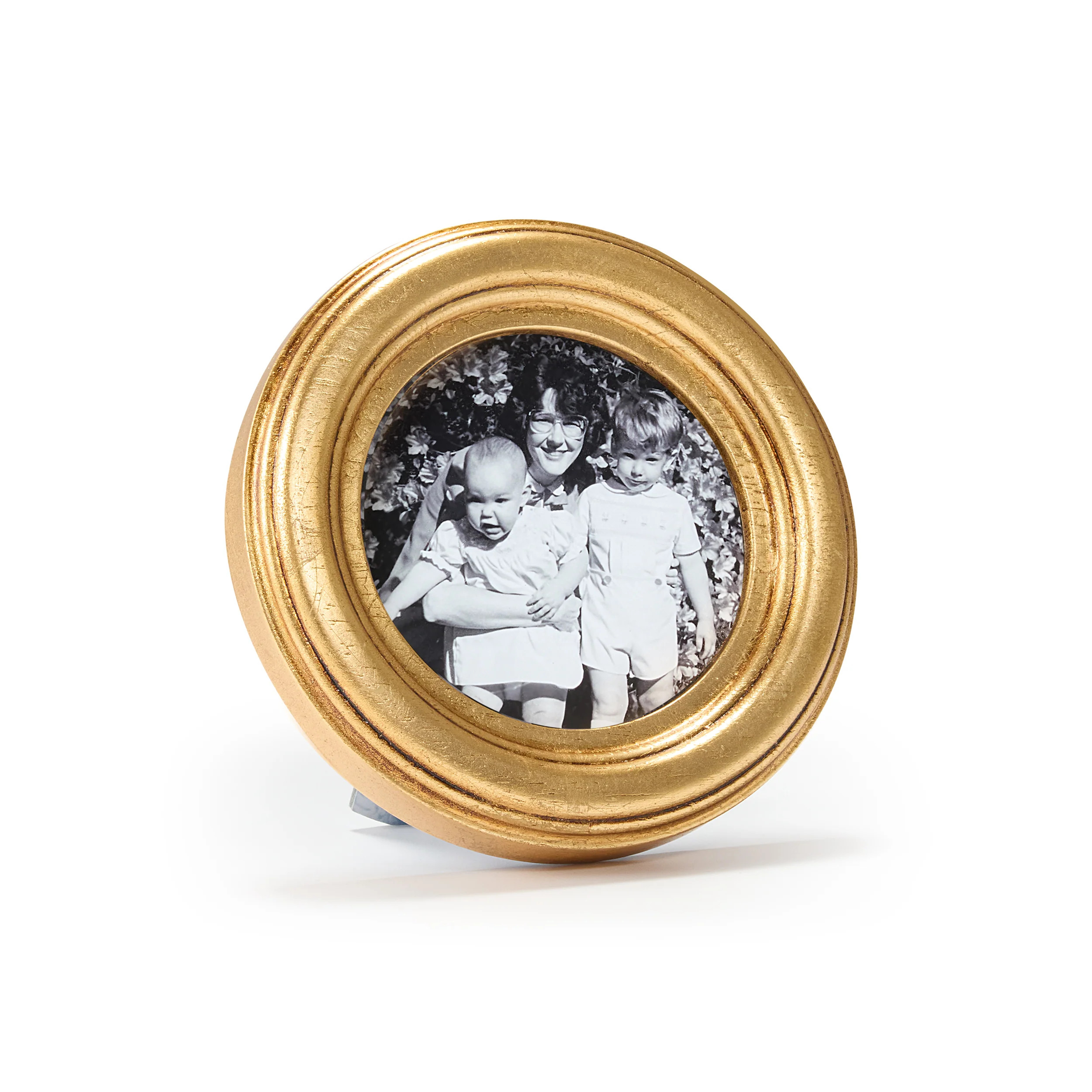 Antiqued Round Tabletop Frame – Gold | Framebridge