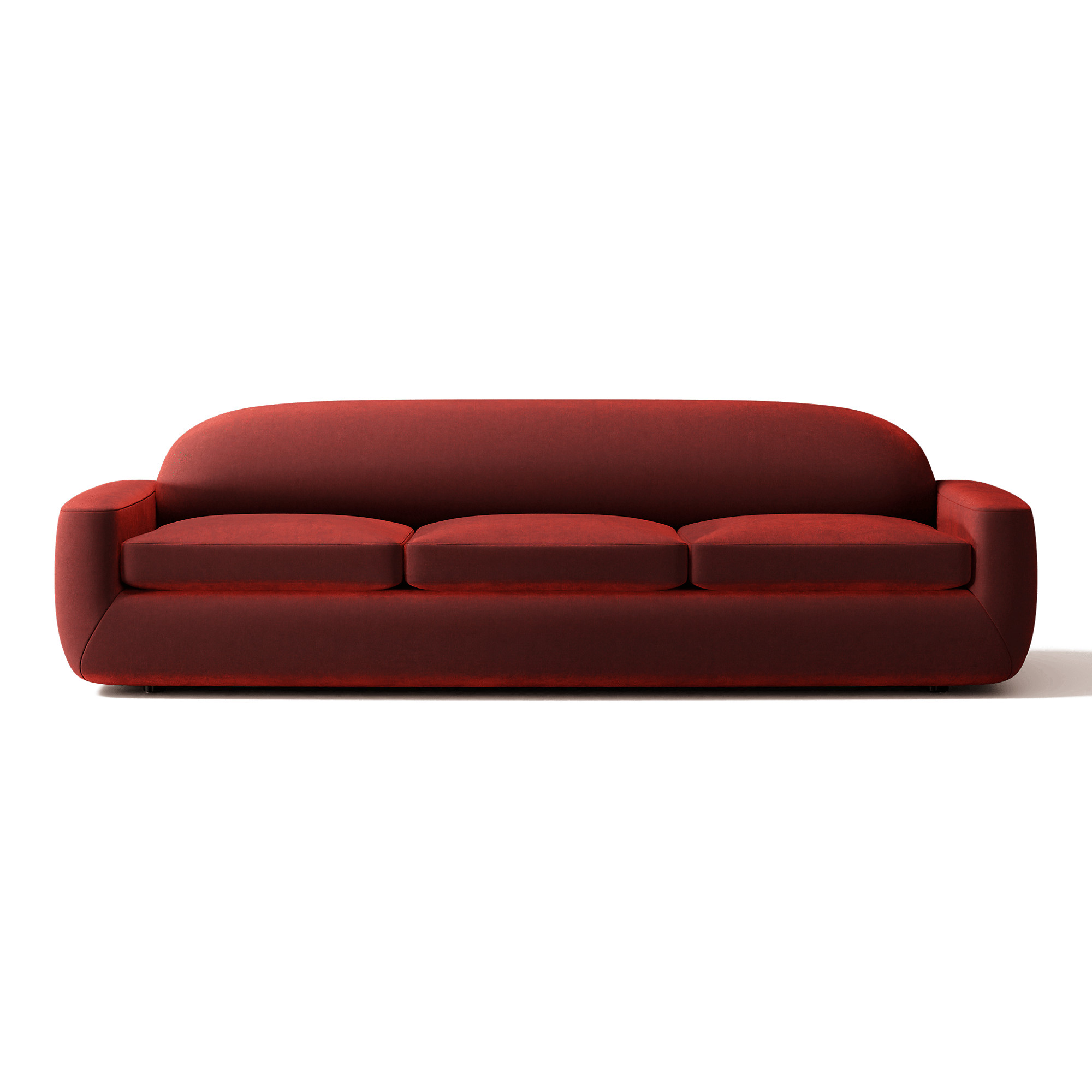 Aldine 103" Spice Brown Performance Chenille Sofa | CB2 | CB2