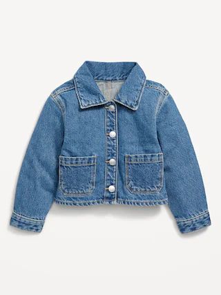 Cropped Jean Utility Shacket for Toddler Girls | Old Navy (US)