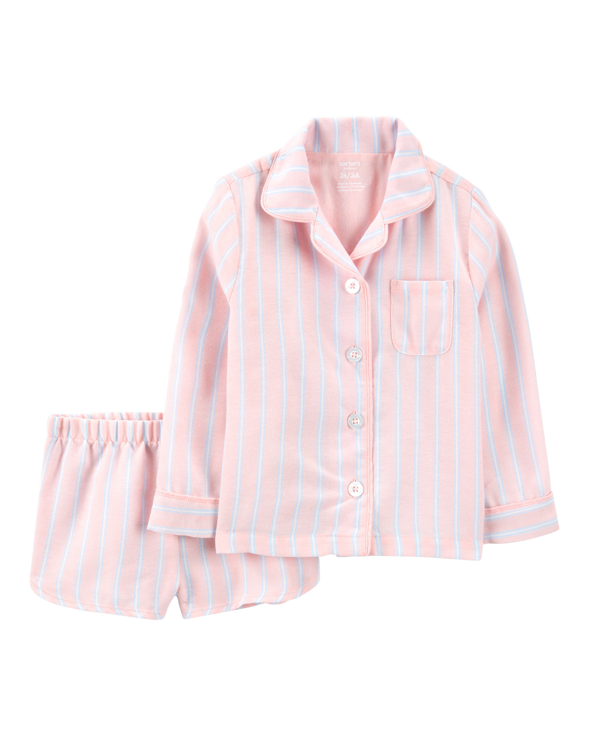 Toddler Striped Loose Fit 2-Piece Pajamas - Purple | Carter's Inc