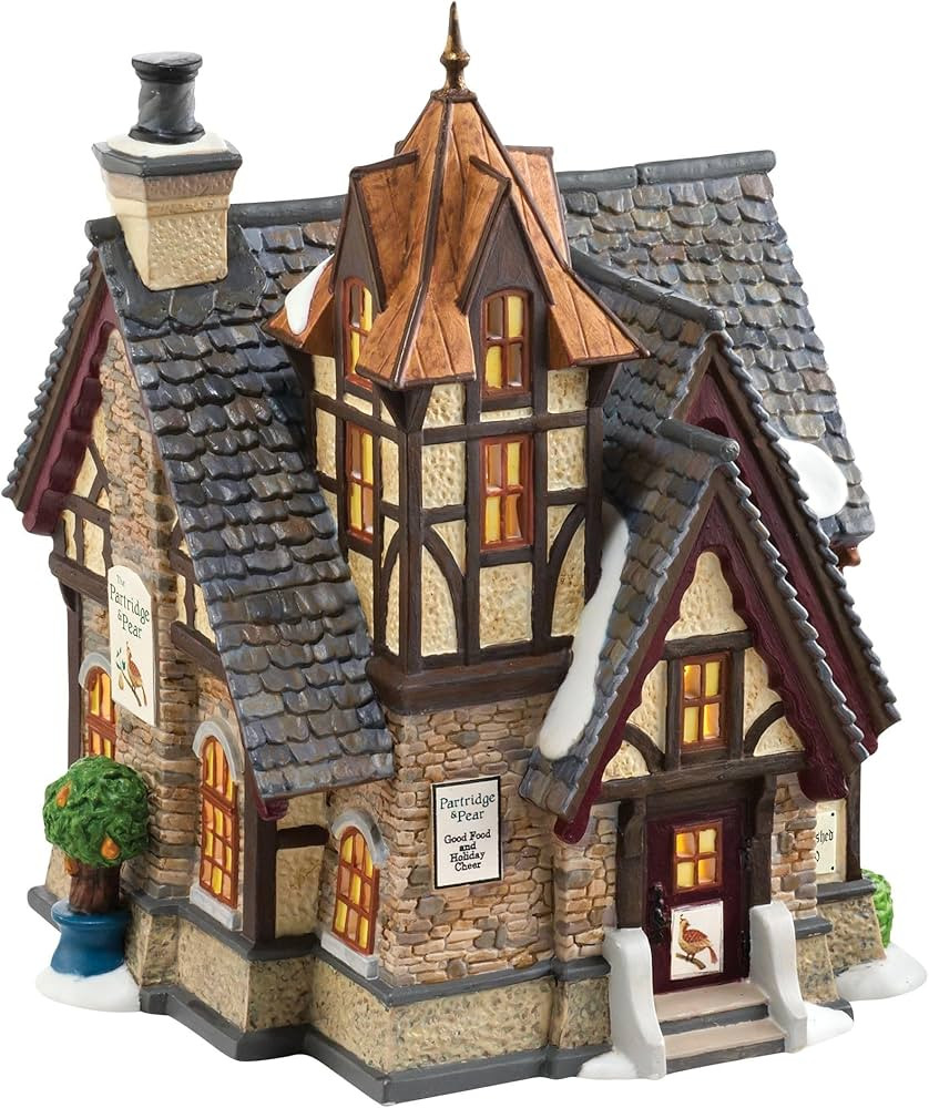 Department 56 Dickens' Village Partridge and Pear Lit House, 7.68 inch | Amazon (US)