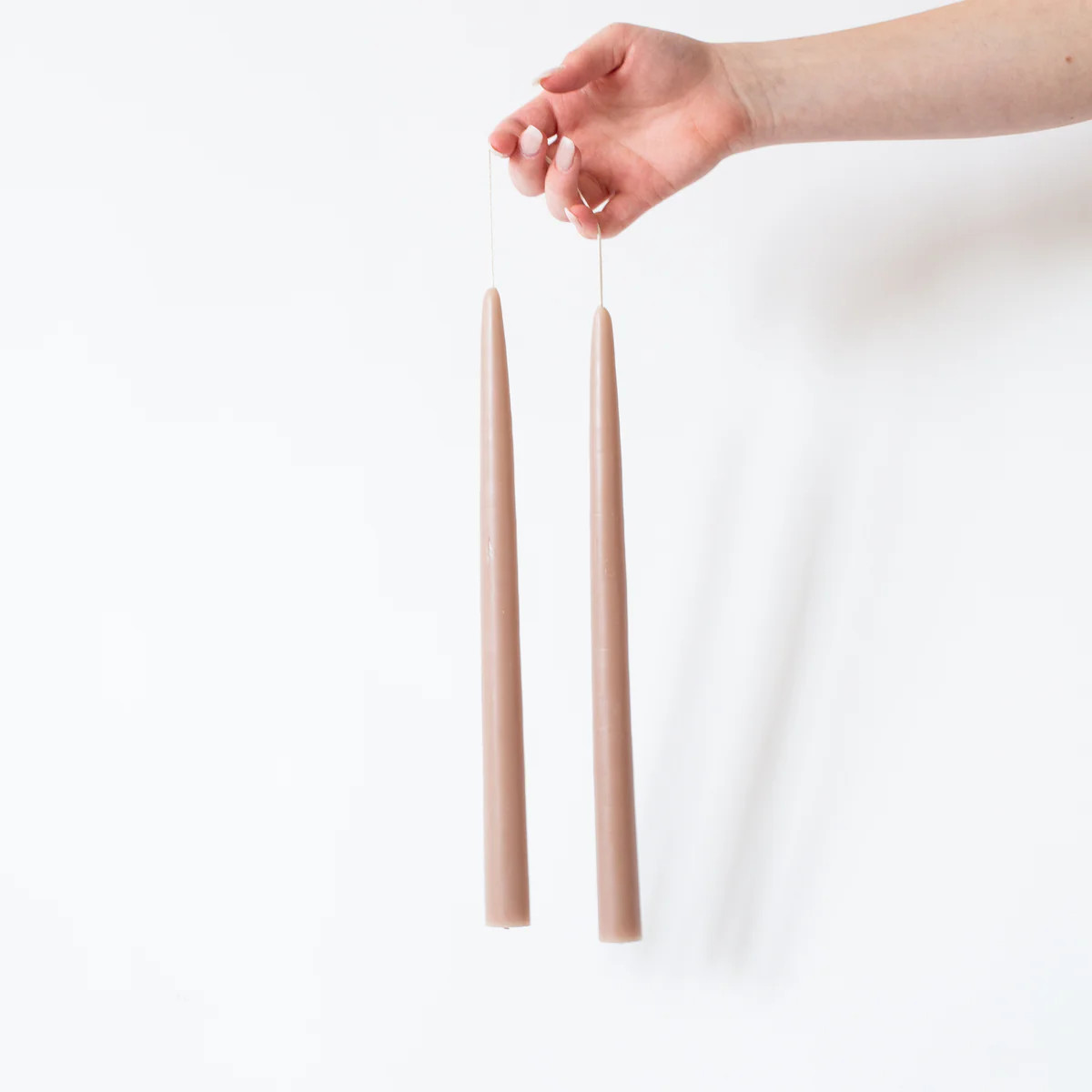 Greige Taper Candles | Stoffer Home