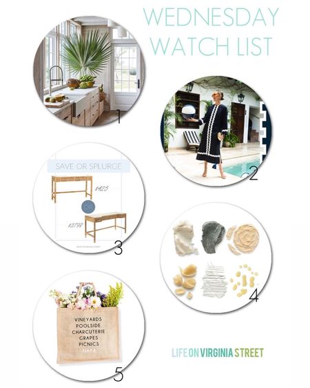 This week’s Wednesday Watch List includes a gorgeous new collection from Tuckernuck and Atlantic-Pacific (perfect for a warm weather vacation), a gorgeous rattan desk look for less, my favorite skincare line that’s currently 25% off, and the cutest city jute bags! Get details on all items here: https://lifeonvirginiastreet.com/wednesday-watch-list-414/.
.
#ltkhome #ltksalealert #ltkunder50 #ltkunder100 #ltkstyletip #ltkgiftguide #ltkbeauty #ltkitbag #ltkseasonal #ltkwedding

#LTKSeasonal #LTKsalealert #LTKunder50