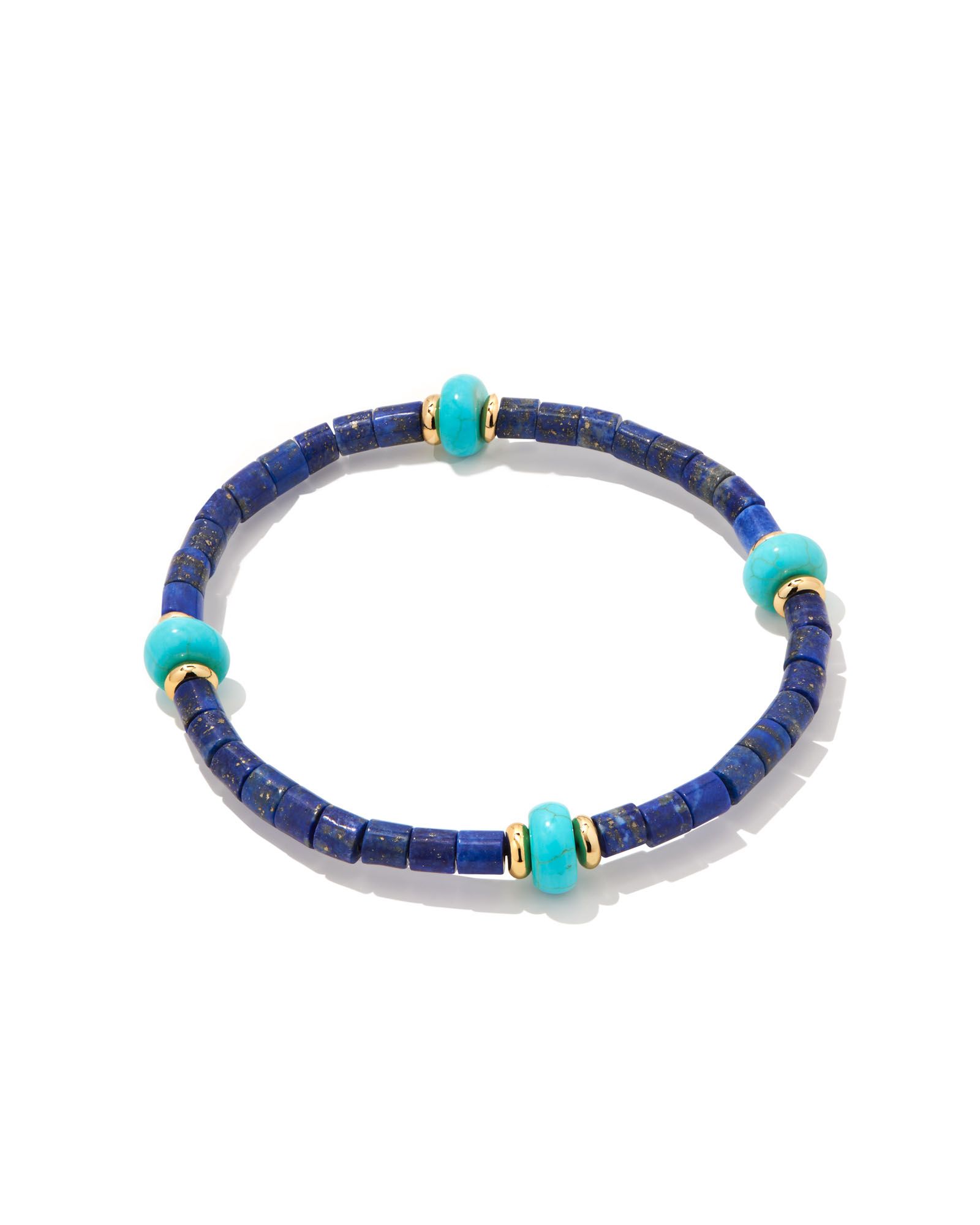 Insley Gold Stretch Bracelet in Blue Lapis | Kendra Scott | Kendra Scott