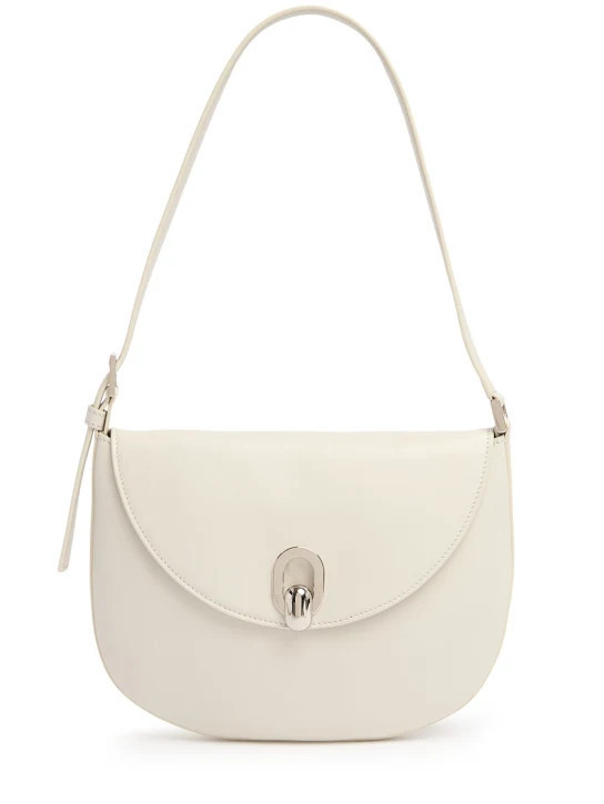 The Small Tondo smooth leather hobo bag | Luisaviaroma