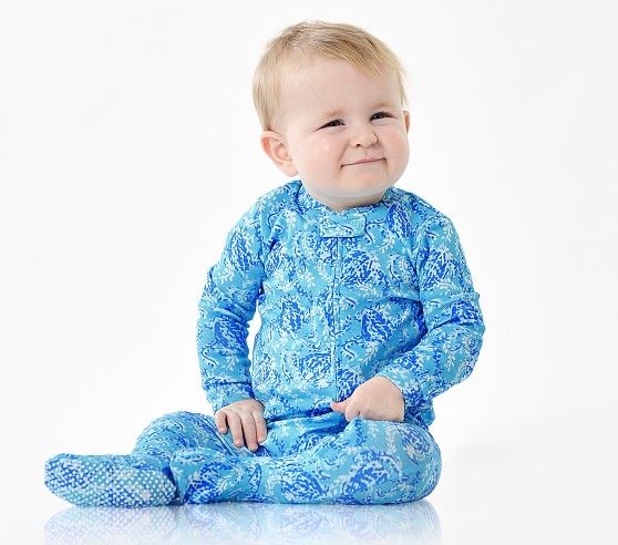 Lilly Pulitzer Turtley Awesome Organic Nursery Pajama | Pottery Barn Kids