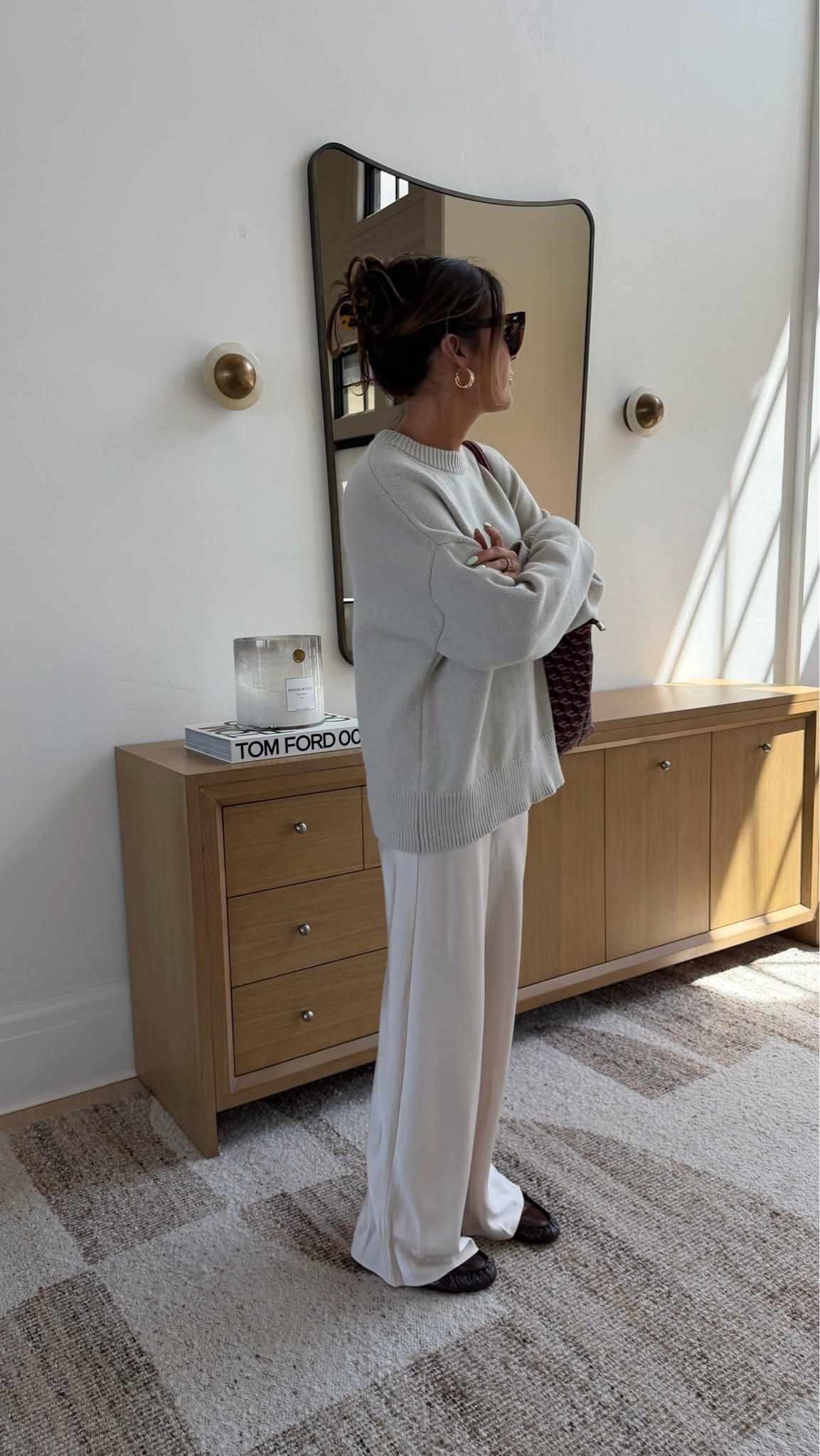 The perfect fall outfit 〰️ monochromatic - oversized sweater + satin pants + loafers 

Wearing size small in sweater & pants 

Fall outfit, fall fashion, workwear, work outfit, travel outfit, Amazon fashion

#LTKootd #LTKWorkwear #LTKOver40