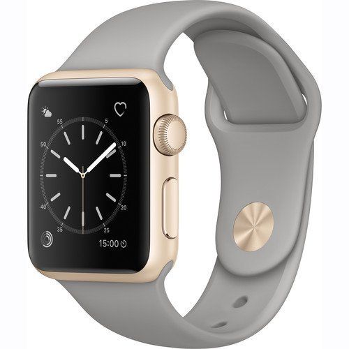 Apple Watch Series 1 Smartwatch 38mm Gold Aluminum Case, Concrete Sport Band (Newest Model) (Certifi | Amazon (US)