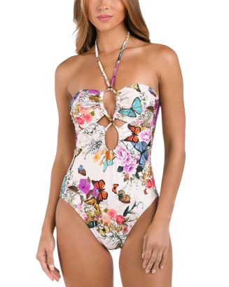 L'AGENCE Shiva Butterfly Keyhole One Piece Swimsuit  | Bloomingdale's Women Swimsuits & Cover-Ups | Bloomingdale's (US)