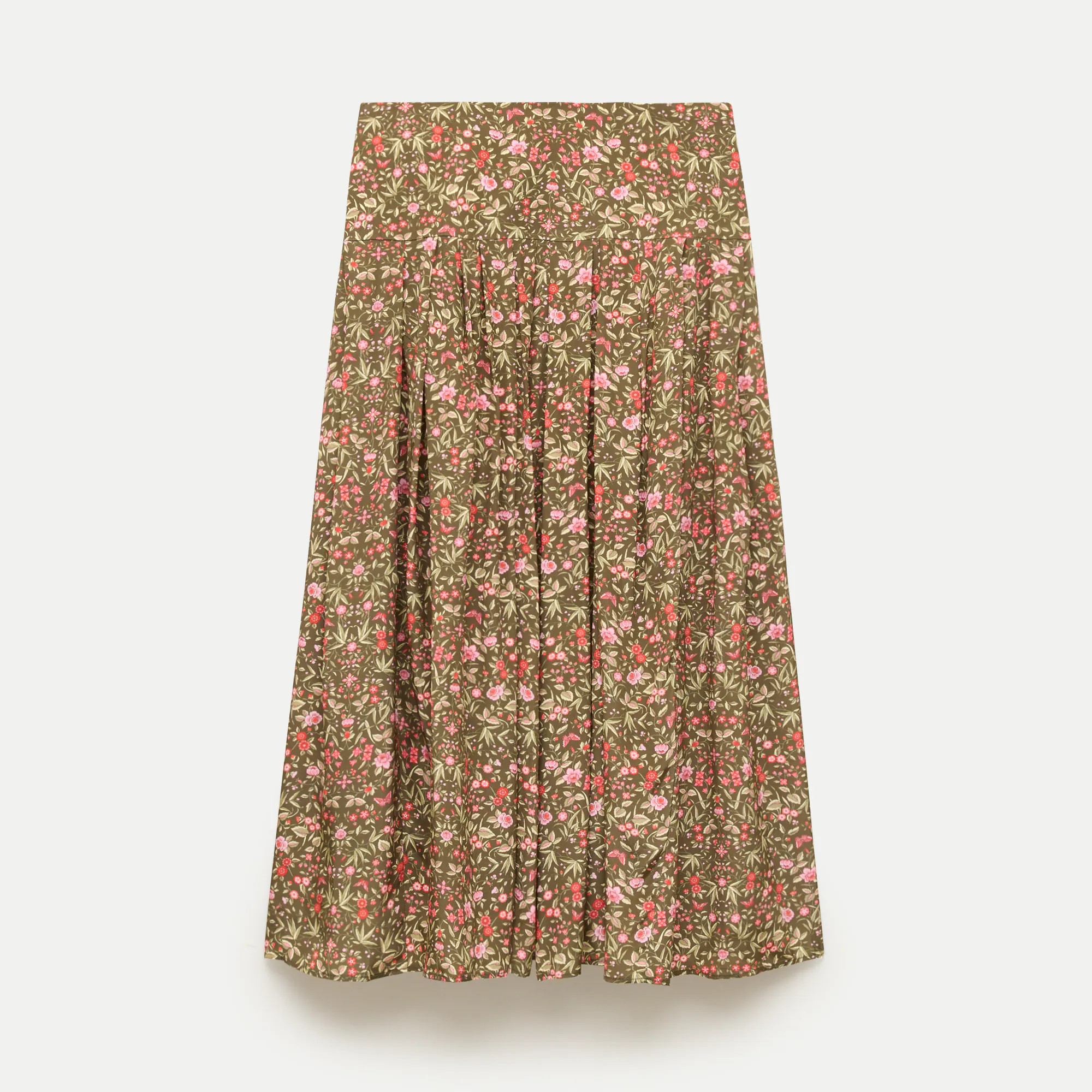 Petite midi skirt in Liberty® floral crepe de chine fabric | J. Crew US