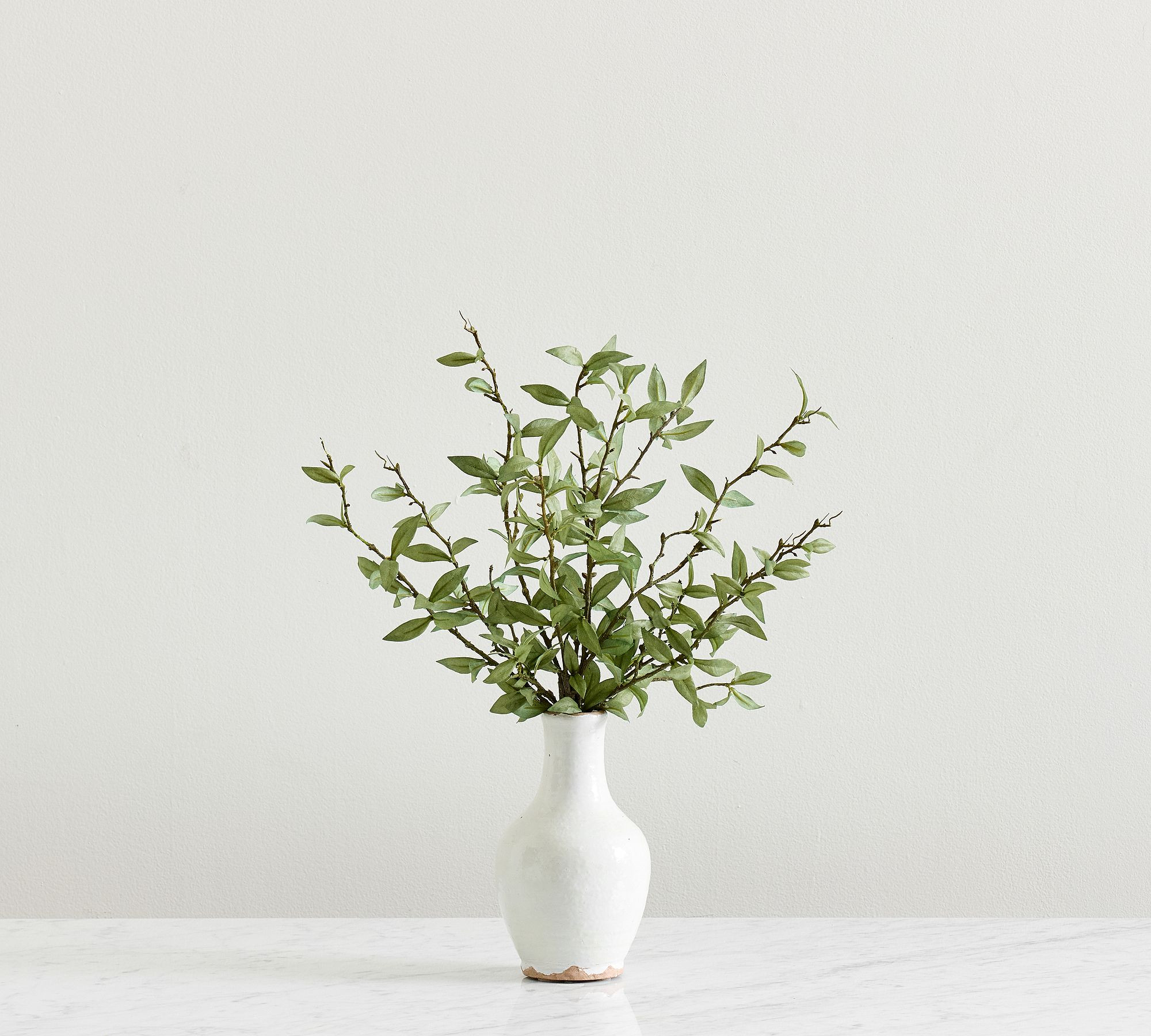 Faux Mini Green Leaf Bundle | Pottery Barn (US)