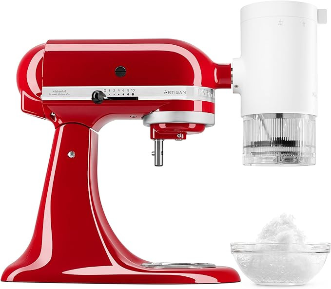 KitchenAid Shave Ice Attachment, KSMSIA, White, 4 Molds | Amazon (US)
