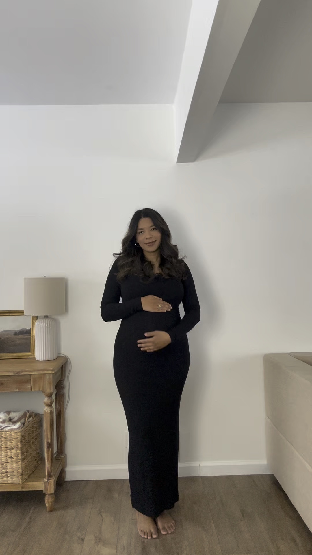 Bump friendly skims inspired dress wearing pre pregnancy size! Nuuds hat- adidas sambas- casual style- Amazon trendy purses  

Medium dress 
Medium trench 

#LTKBump #LTKStyleTip #LTKFindsUnder50