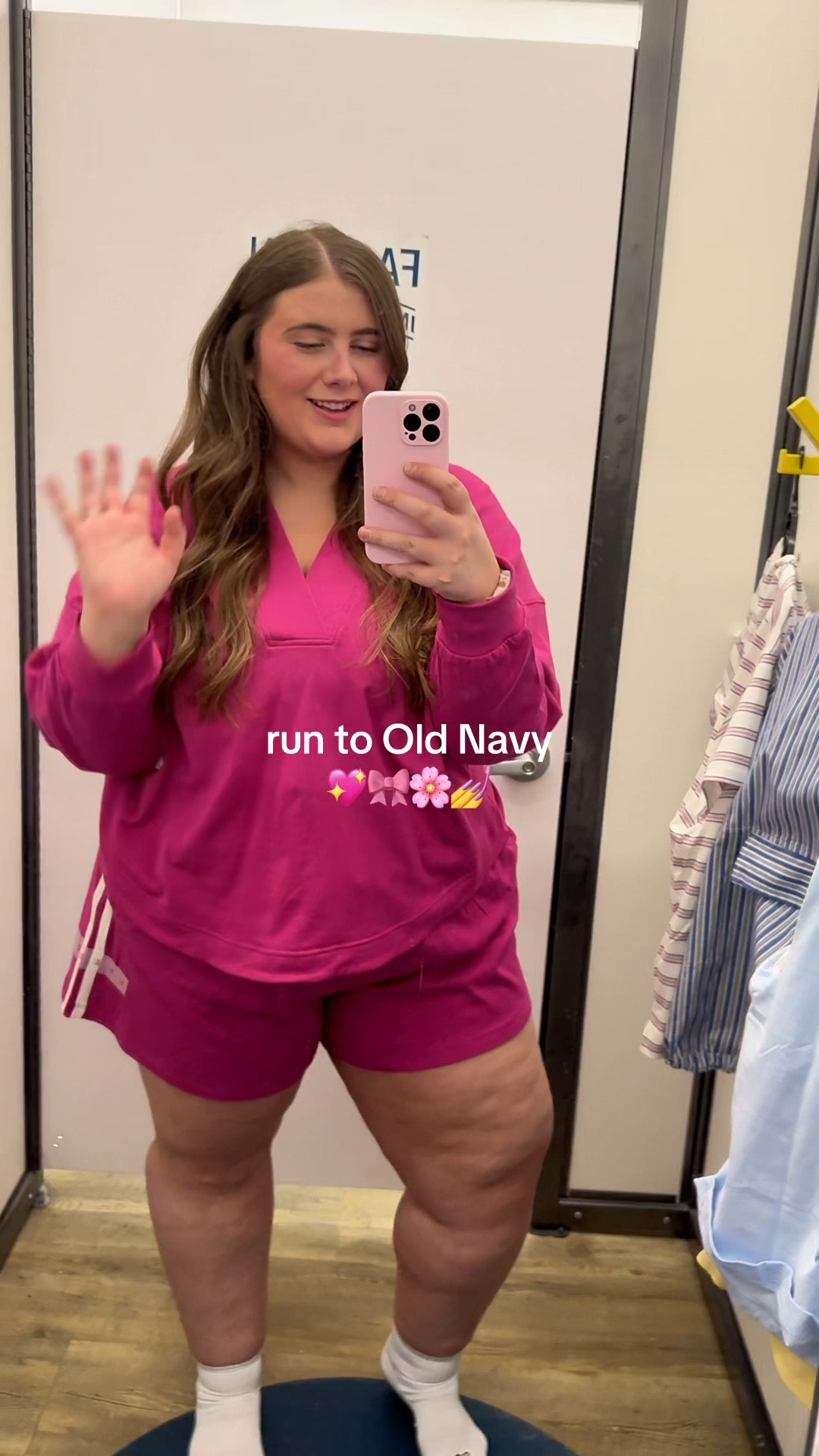 Wearing a size XXL in the top & a size 2x in the shorts for an oversized look! Absolutely love Old Navy’s plus size sets!! This pink is STUNNING 💖🩷🤩

#LTKPlusSize #LTKootd #LTKSaleAlert