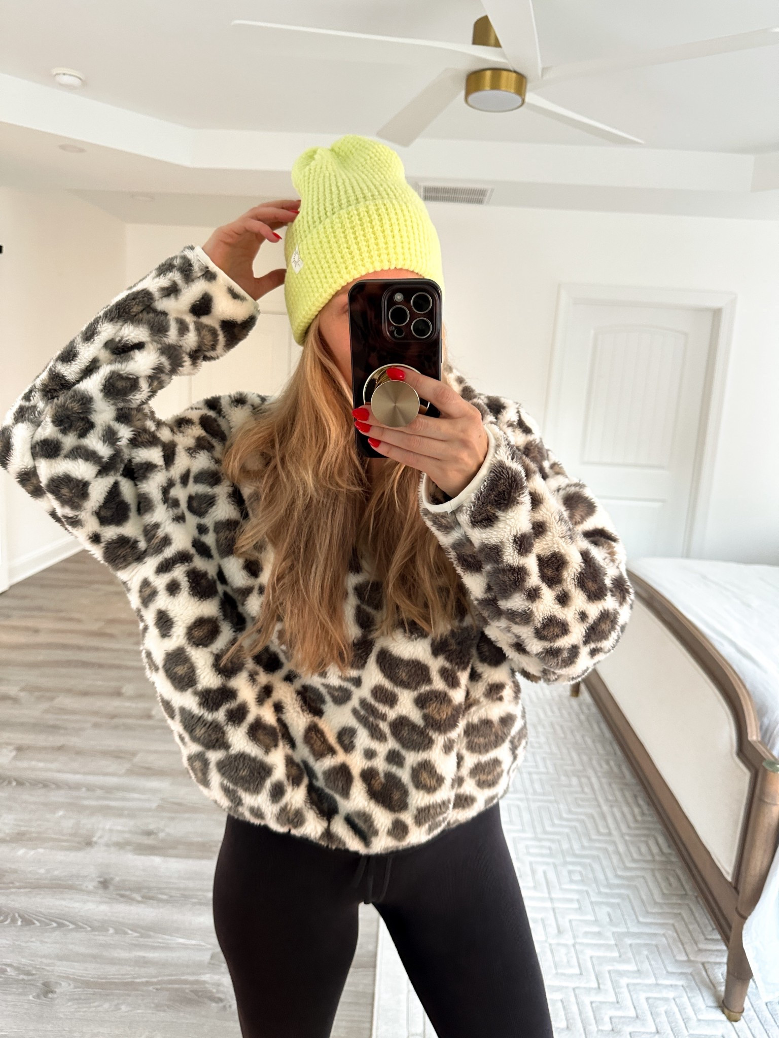 Wearing this leopard print 1/4 zip pullover from aeire on repeat!! It so soft and cozy plus cute. Im wearing size small. It’s currently onsale Paired with my neon yellow cable knit beanie 

#LTKCyberWeek #LTKHoliday #LTKGiftGuide