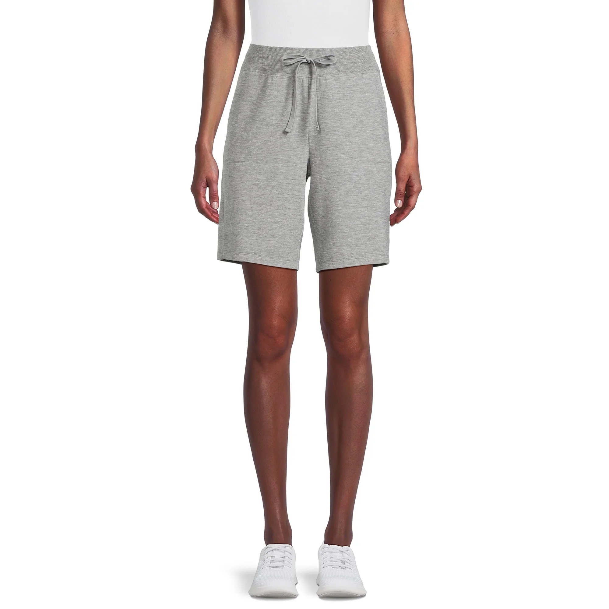 Athletic Works Women's and Women's Plus French Terry Bermuda Shorts, Sizes XS-4X | Walmart (US)