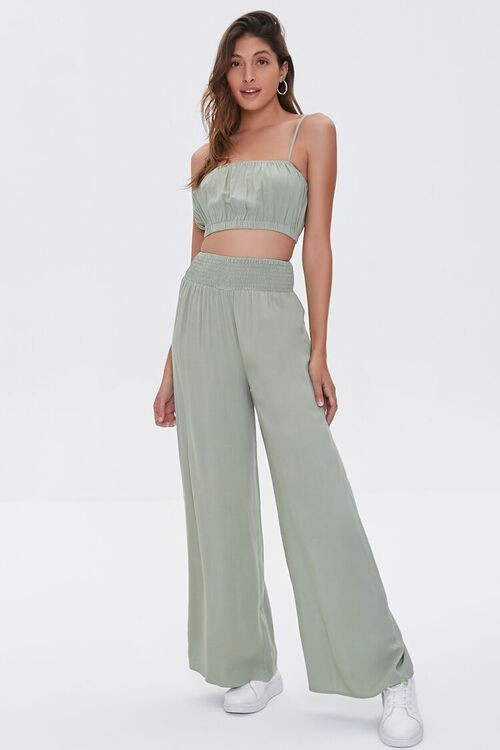 Crop Top & Wide-Leg Pants Set | Forever 21 (US)