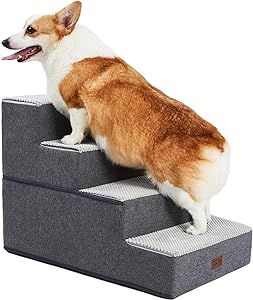 Pettycare Dog Stairs for Small Dogs - Foam Pet Steps for High Beds and Couch, Non-Slip Folding Do... | Amazon (US)