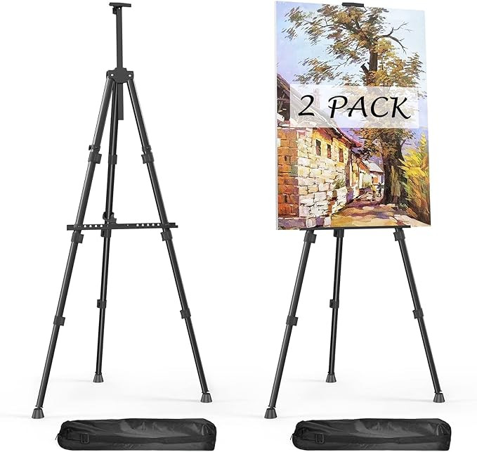 Easels for Painting Canvas, Aredy 66" Art Easel for Drawing, Portable Painting Easel Stand, Metal... | Amazon (US)