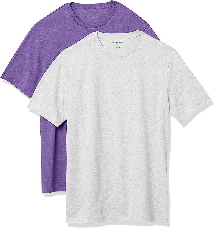 Amazon Essentials Men's 2-Pack Slim-Fit Short-Sleeve Crewneck T-Shirt | Amazon (US)
