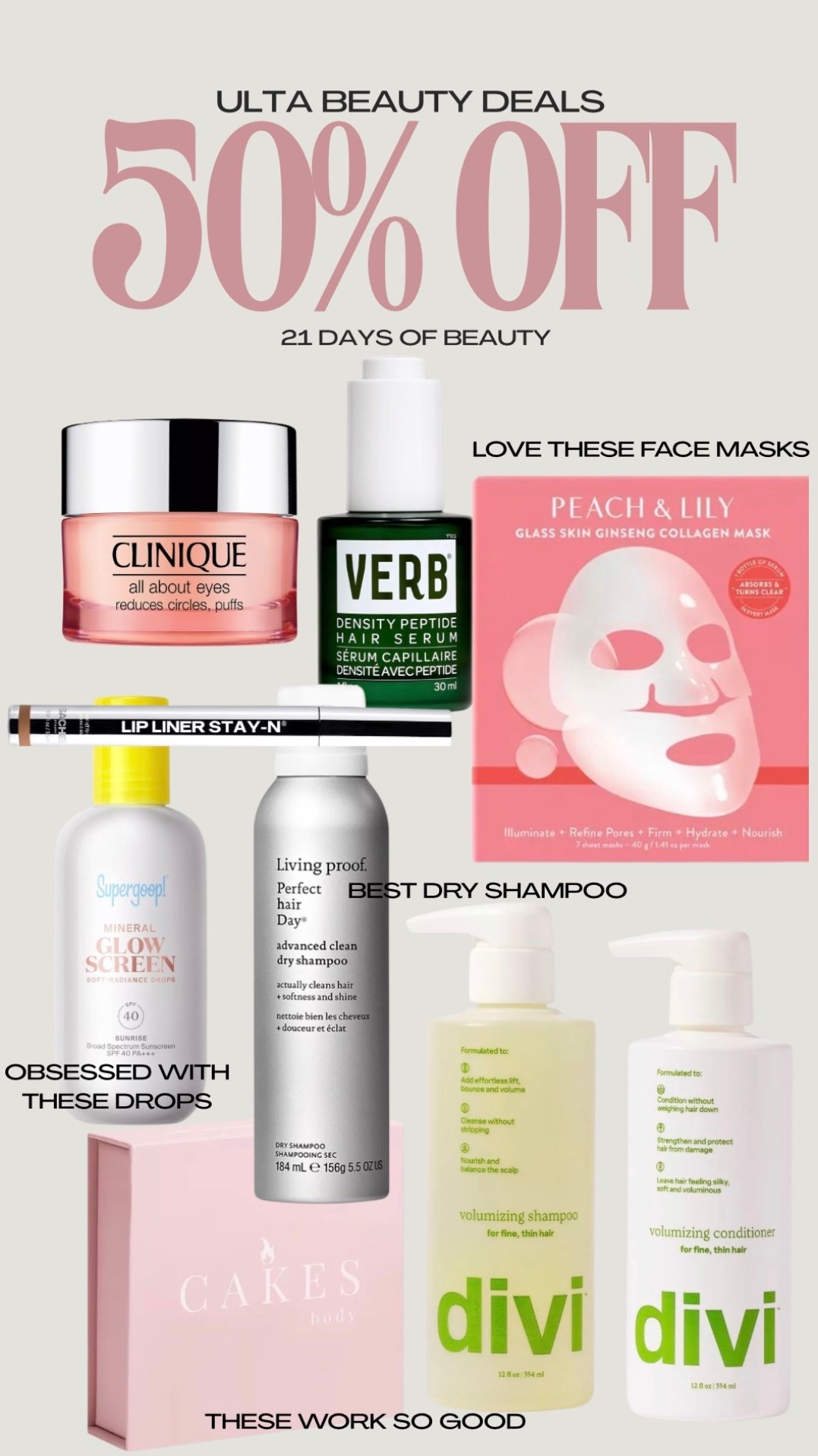 Ulta 50% off beauty deals

#LTKSeasonal #LTKSaleAlert #LTKBeauty