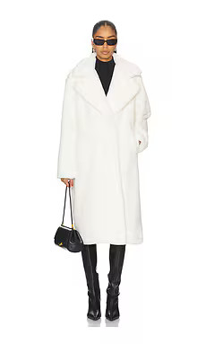 MORE TO COME Calliope Faux Fur Coat in White from Revolve.com | Revolve Clothing (Global)
