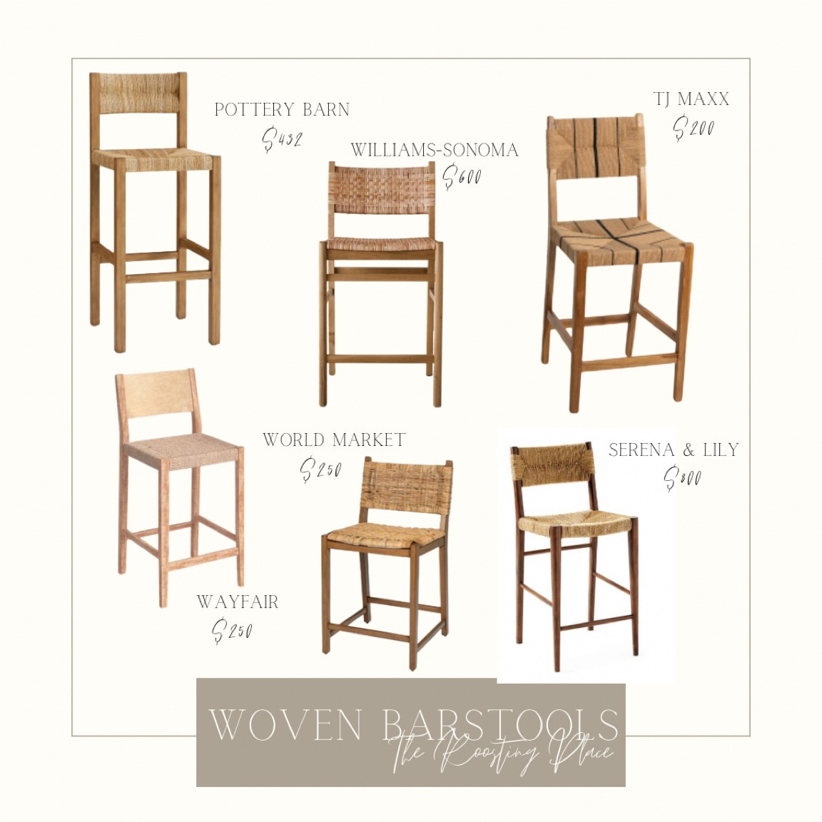 Love these woven barstools in all price ranges for warmth and texture in your kitchen! #barstools 

#LTKhome
