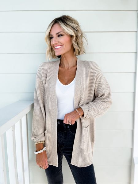 Staple cardigan from Target! This would make a great gift idea! Loverly Grey is wearing an XS

#LTKSeasonal #LTKstyletip #LTKHoliday