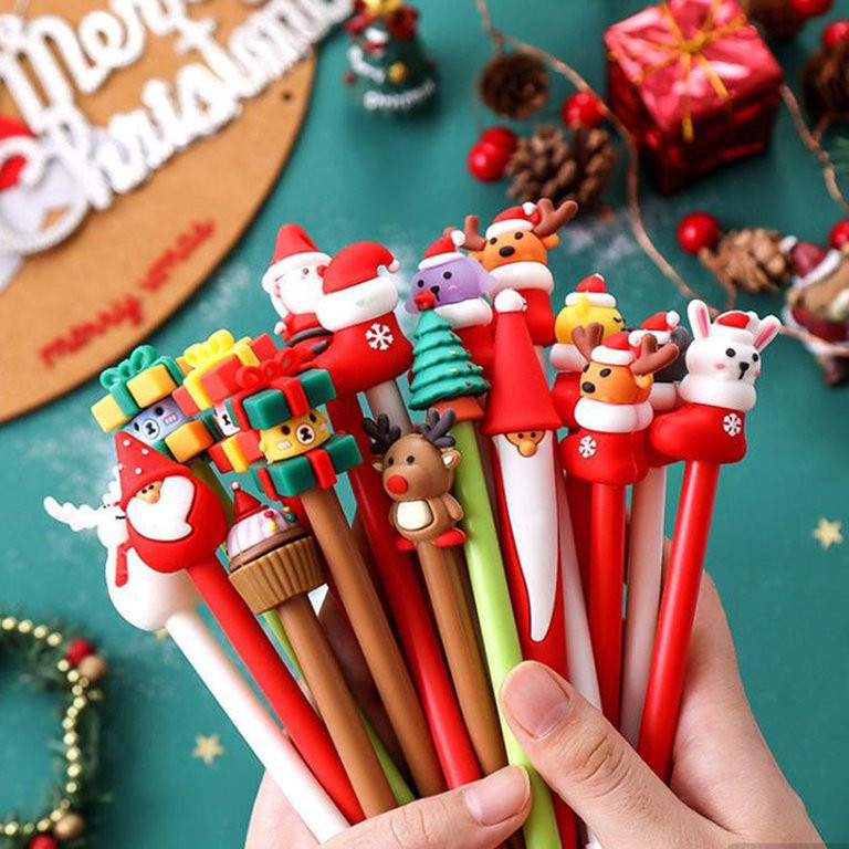 Timstono 20Pcs/Lot Kawaii Christmas Gel Pen Cute Christmas Neutral Pens School Stationary | Walmart (US)