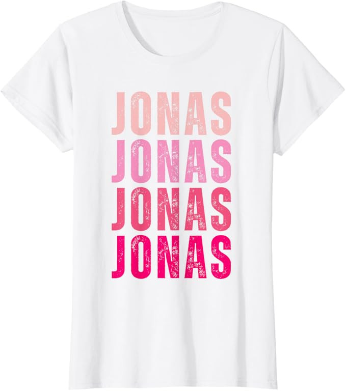 Personalized Name Jonas I Love Jonas T-Shirt | Amazon (US)